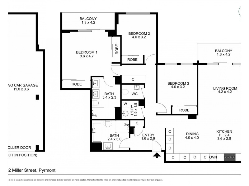 65/102 Miller Street, Pyrmont NSW 2009 Floorplan