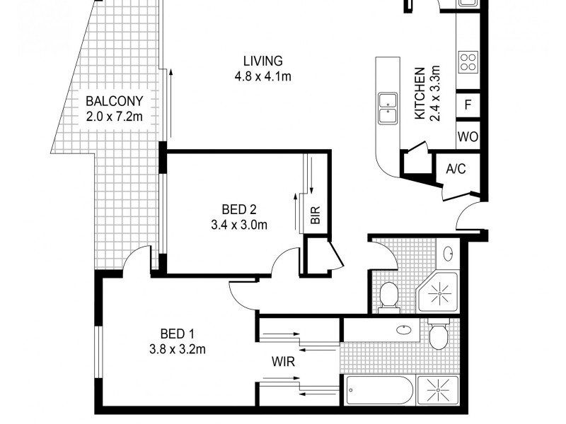 506/21 Cadigal Avenue, Pyrmont NSW 2009 Floorplan