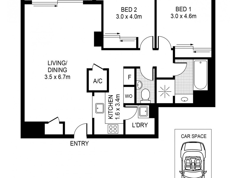88/104 Miller Street, Pyrmont NSW 2009 Floorplan