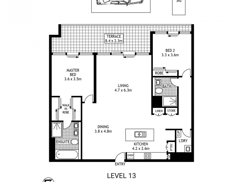 13C/5 Tambua Street, Pyrmont NSW 2009 Floorplan