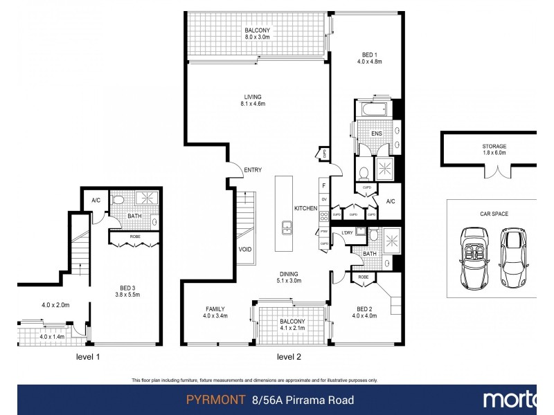 8/56A Pirrama Road, Pyrmont NSW 2009 Floorplan