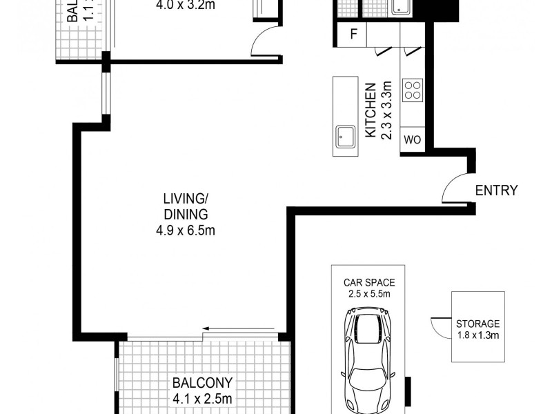 8E/5 Tambua Street, Pyrmont NSW 2009 Floorplan