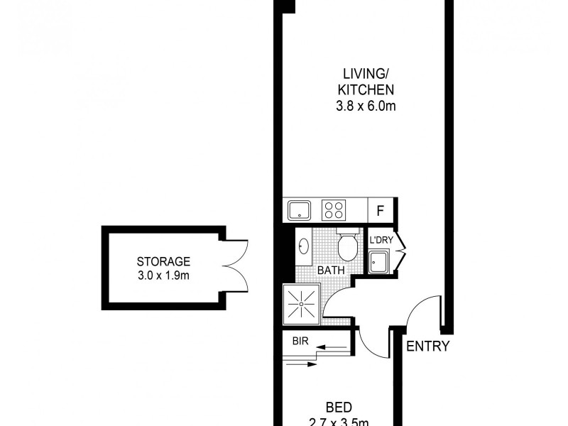537/243 Pyrmont Street, Pyrmont NSW 2009 Floorplan