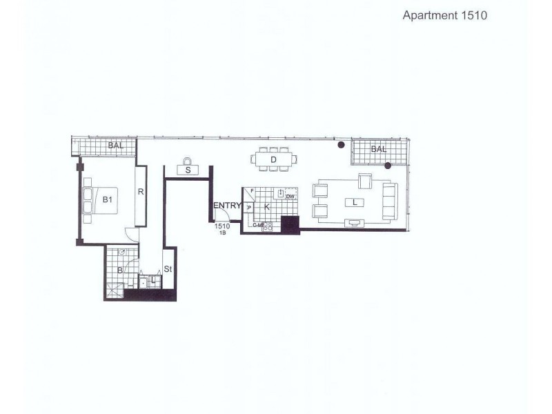 1510/20 Pelican Street, Surry Hills NSW 2010 Floorplan