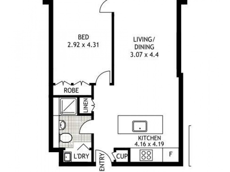 514/35 Shelley Street, Sydney NSW 2000 Floorplan