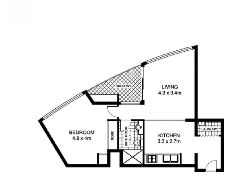 1008/20 Pelican Street, Surry Hills NSW 2010 Floorplan