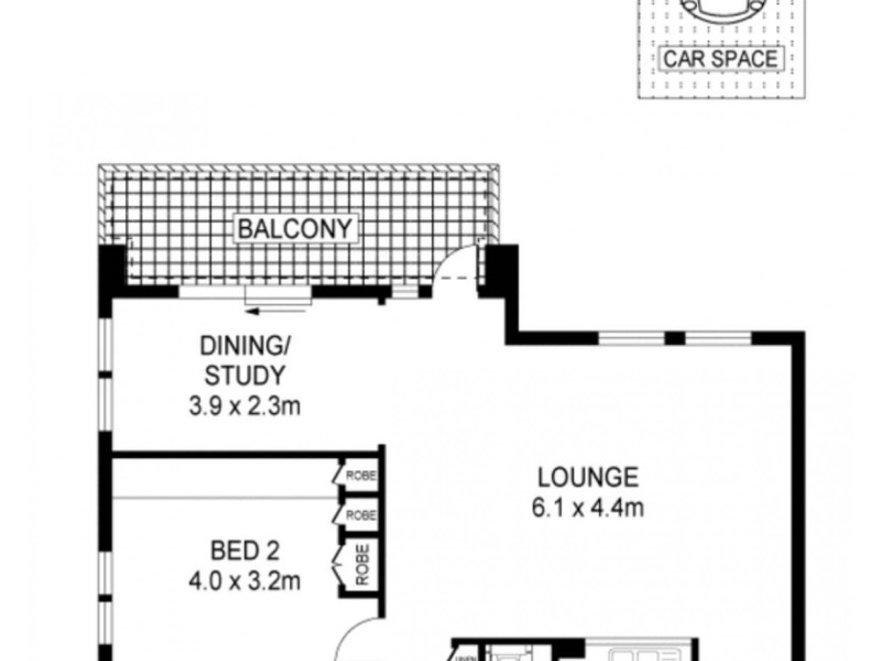 2502/343-357 Pitt Street, Sydney NSW 2000 Floorplan