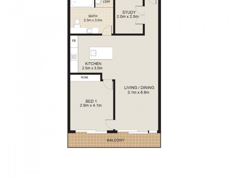 314/45 Shelley Street, Sydney NSW 2000 Floorplan