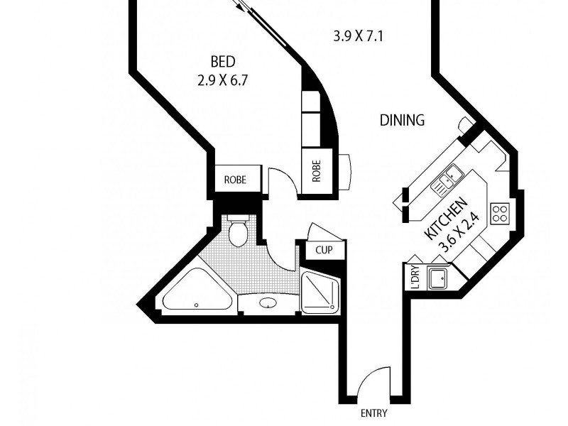 512/61 Macquarie Street, Sydney NSW 2000 Floorplan
