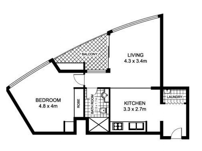 408/20 Pelican Street, Surry Hills NSW 2010 Floorplan