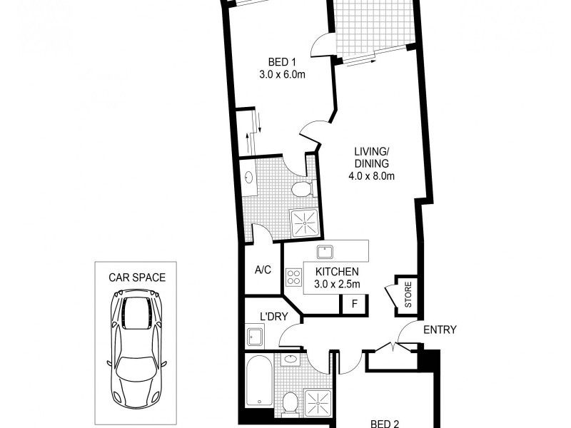 7/515 Kent Street, Sydney NSW 2000 Floorplan