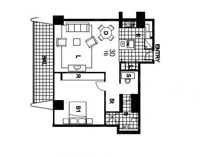 1030/20 Pelican Street, Surry Hills NSW 2010 Floorplan