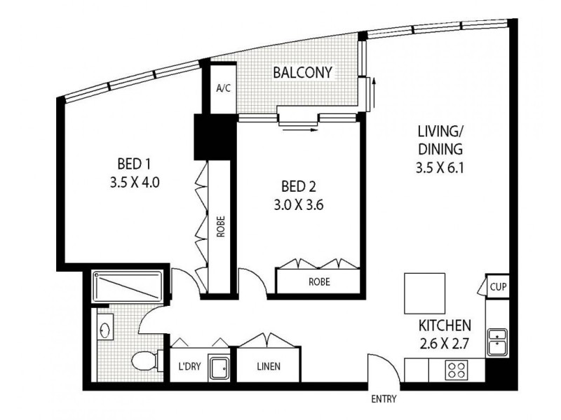 502/20 Pelican Street, Surry Hills NSW 2010 Floorplan