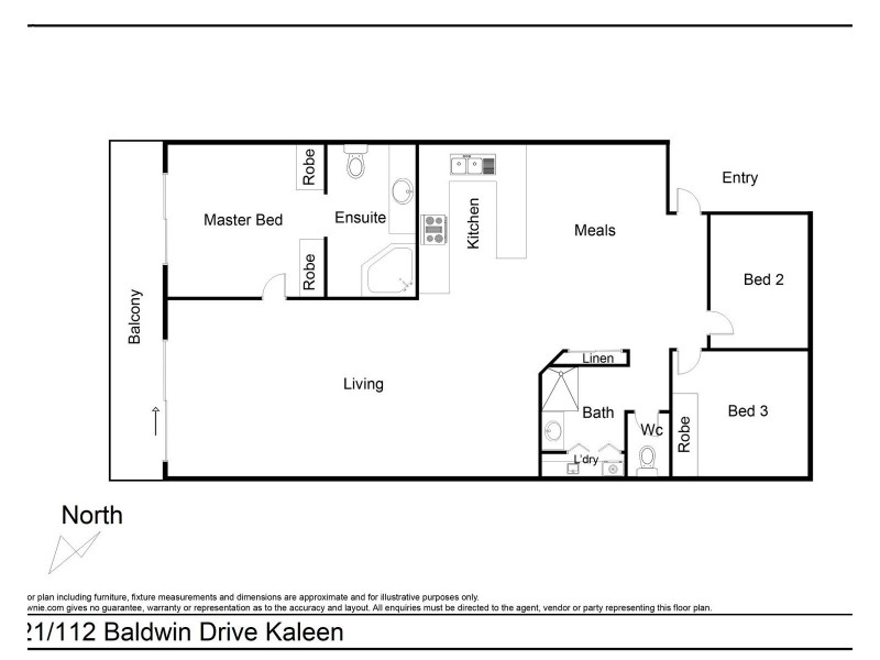 21/112 Baldwin Drive, Kaleen ACT 2617 Floorplan