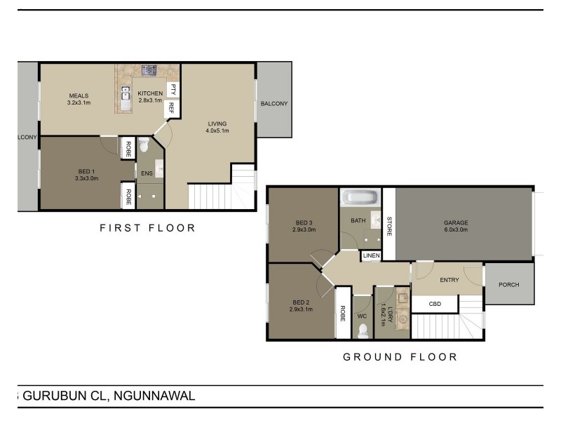 5/3 Gurubun Close, Ngunnawal ACT 2913 Floorplan