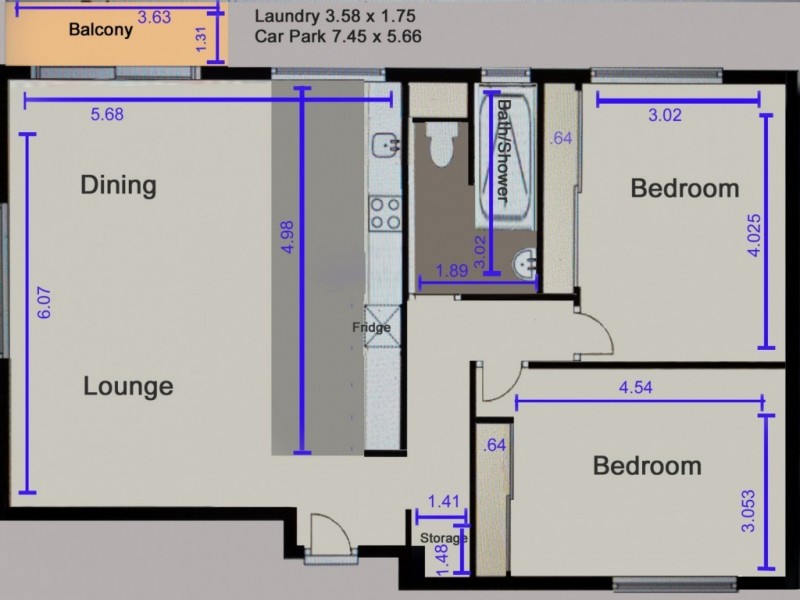2/12 Bonney Ave, Clayfield QLD 4011 Floorplan