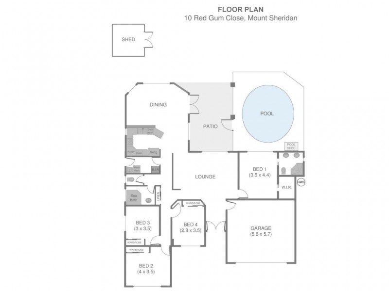 10 Red Gum Close, Mount Sheridan QLD 4868 Floorplan