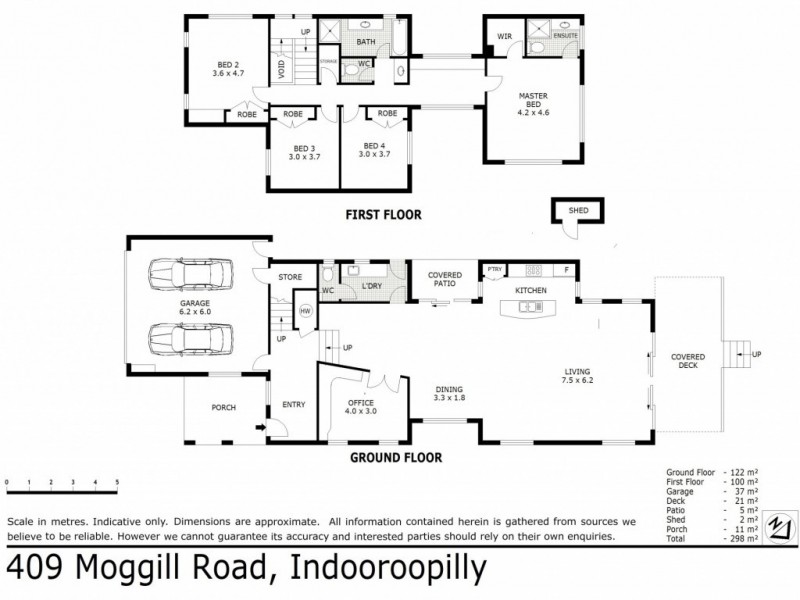 409 Moggill Road, Indooroopilly QLD 4068 Floorplan