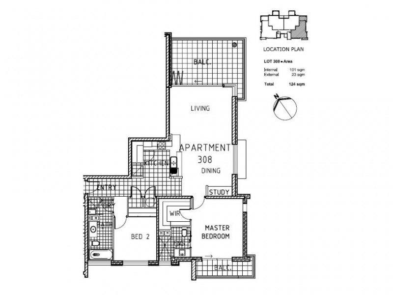 308/50 Riverwalk Avenue, Robina QLD 4226 Floorplan