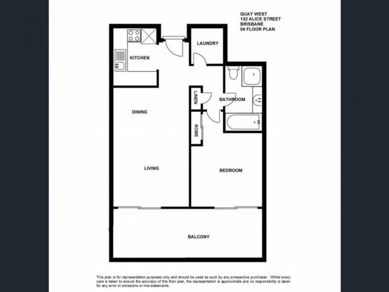 1404/132 Alice Street, Brisbane QLD 4000 Floorplan