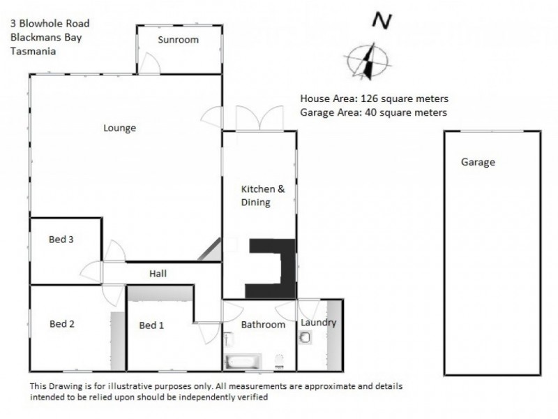 3 Blowhole Road, Blackmans Bay TAS 7052 Floorplan