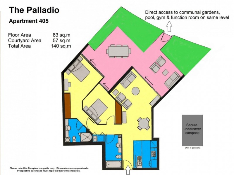 405/15 Caravel Lane, Docklands VIC 3008 Floorplan
