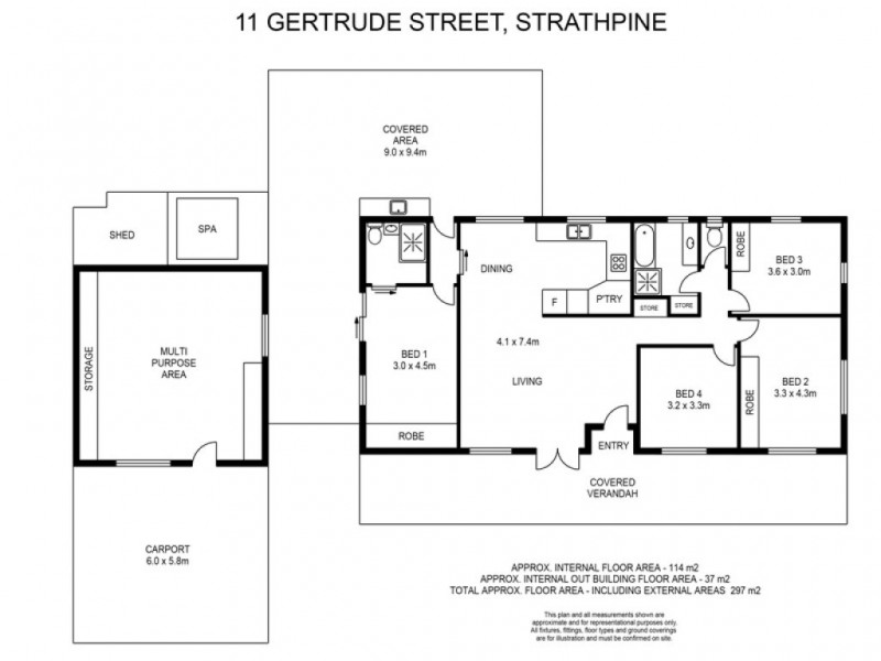 11 Gertrude Street, Strathpine QLD 4500 Floorplan
