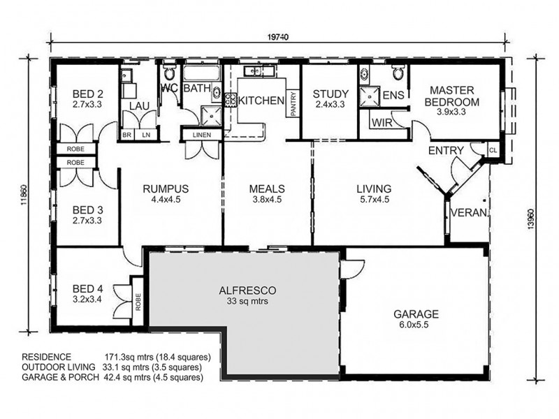 113 Jackson Drive, Drouin VIC 3818 Floorplan