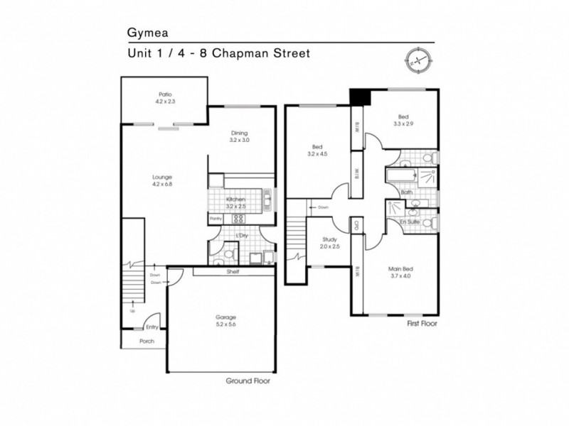 Unit 1/4 -8 Chapman Street, Gymea NSW 2227 Floorplan
