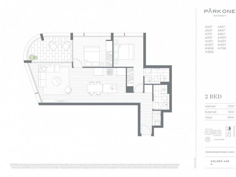 A807/80 Waterloo Road, Macquarie Park NSW 2113 Floorplan