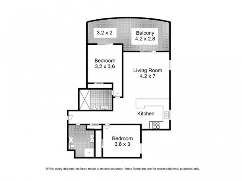 426/36 Macdonald Street, Kangaroo Point QLD 4169 Floorplan