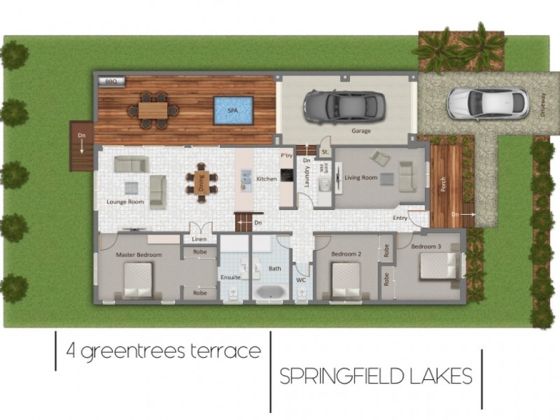4 Greentrees Terrace, Springfield Lakes QLD 4300 Floorplan