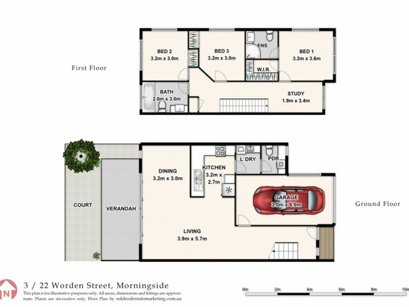 3/22 Worden Street, Morningside QLD 4170 Floorplan