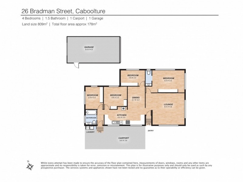 26 Bradman Street, Caboolture QLD 4510 Floorplan