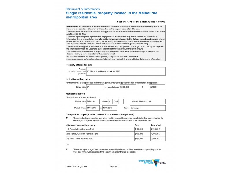 30 VILLAGE DVE, Hampton Park VIC 3976