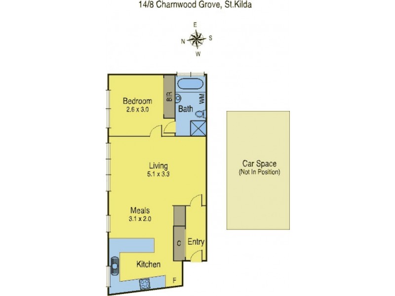 14/8 Charnwood Grove, St Kilda VIC 3182