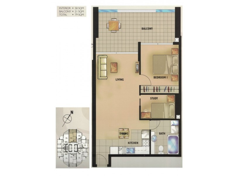 3806 – 70 Mary St, Brisbane City QLD 4000