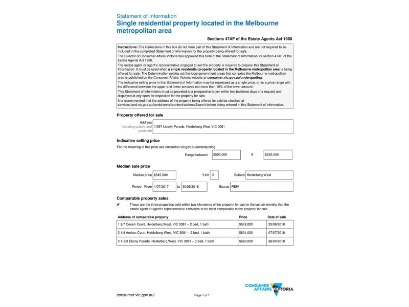 1/297 Liberty Parade, Heidelberg West VIC 3081