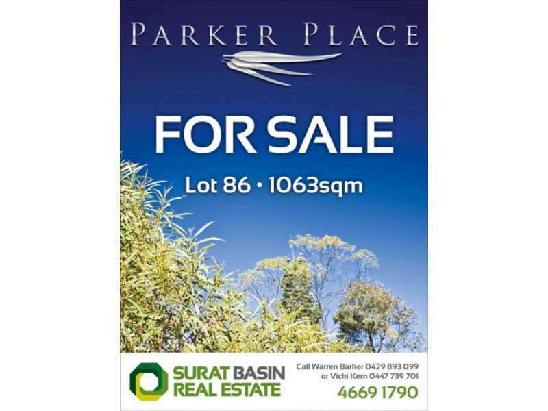 Lot 86 Parker Place, Chinchilla QLD 4413