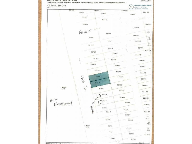Lot 16 and Lot 17 West Terrace, Burra SA 5417