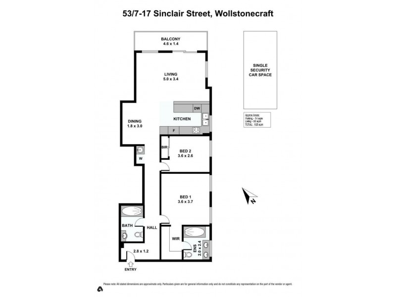 53/7 Sinclair Street, Wollstonecraft NSW 2065