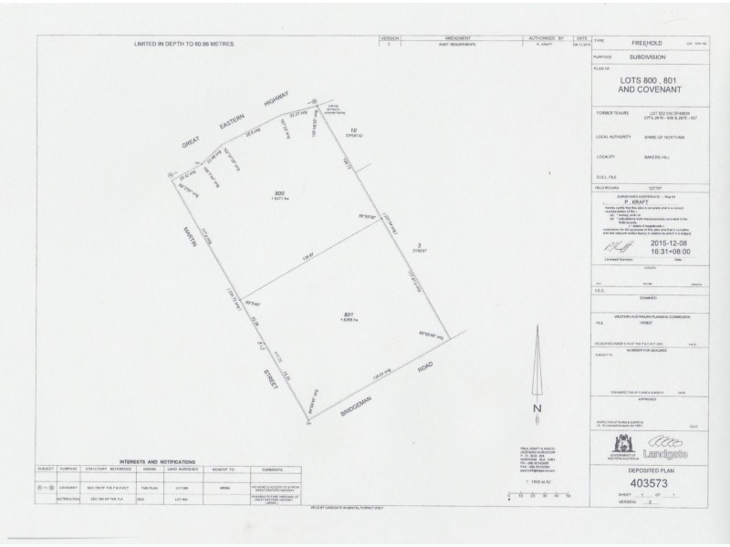 LOT 801 Martin Street, Bakers Hill WA 6562