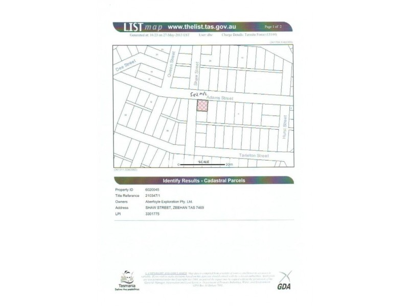 LOT 1 Shaw Street, Zeehan TAS 7469