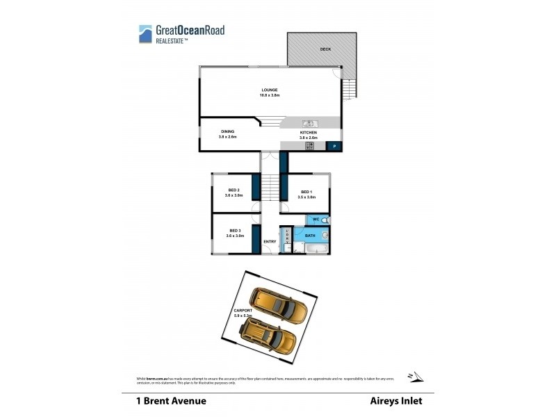 1 Brent Avenue, Aireys Inlet VIC 3231