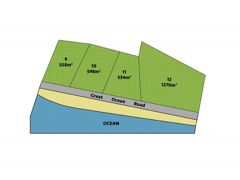 Lot 9, 10, 11, 12 Ocean Terrace, Skenes Creek VIC 3233
