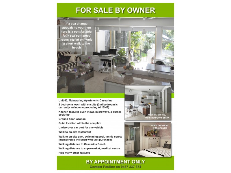 Unit 43/Mainwaring Apartments Cedarwood Court, Casuarina NSW 2487