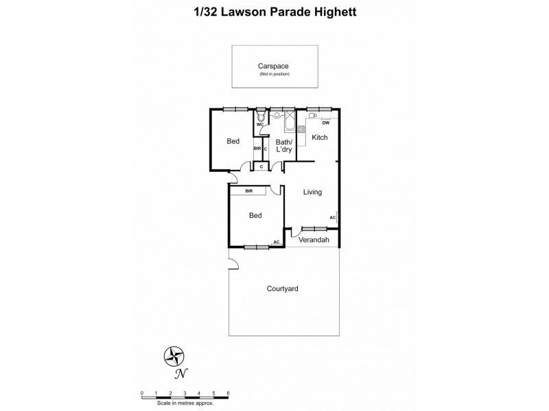 1/32 Lawson Parade, Highett VIC 3190 Floorplan