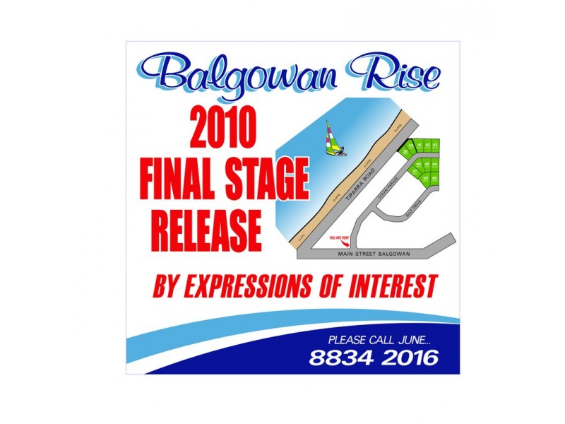 Lot 60 GULF DRIVE, Balgowan SA 5573