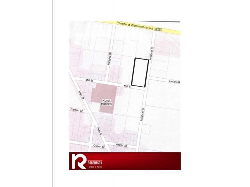 Cnr Mills & McVicar, Koroit VIC 3282