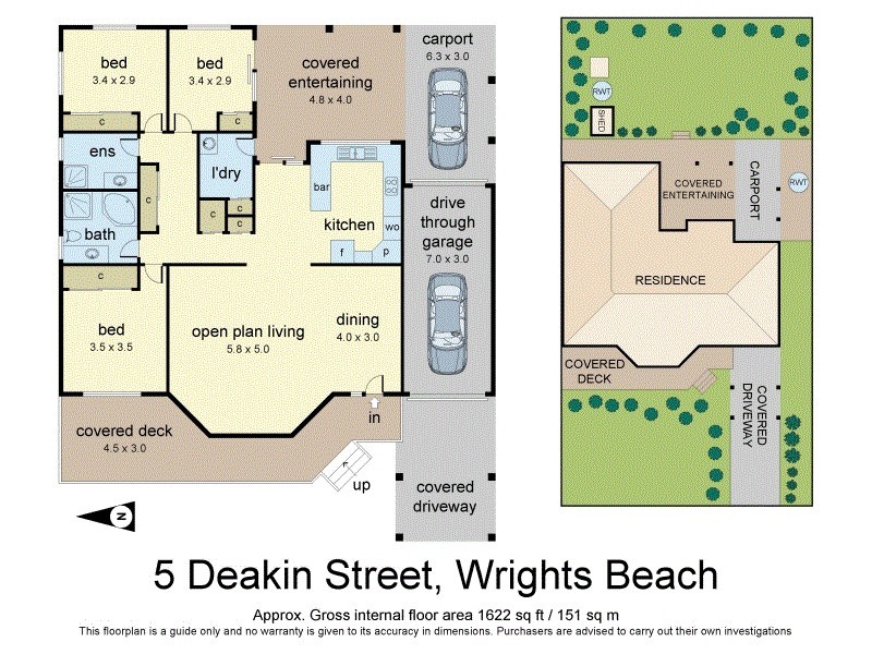 5 Deakin Street, Wrights Beach NSW 2540 Floorplan